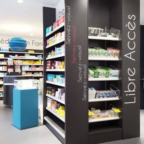 présentoir libre accès