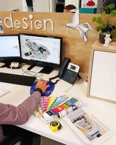 Réalisation 3D de l'atelier design